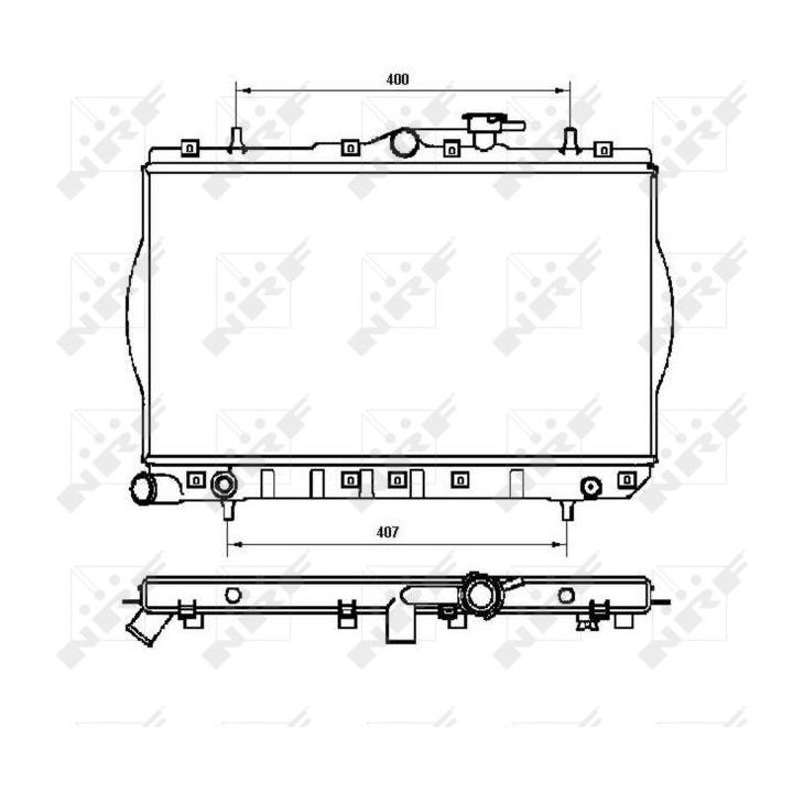 Radiatorius, variklio aušinimas NRF 53262
