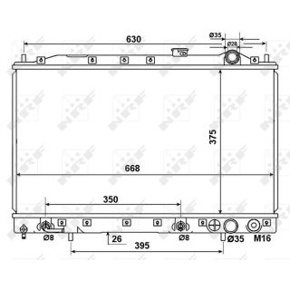 Radiatorius, variklio aušinimas NRF 53274