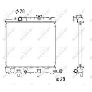 Radiatorius, variklio aušinimas NRF 53291