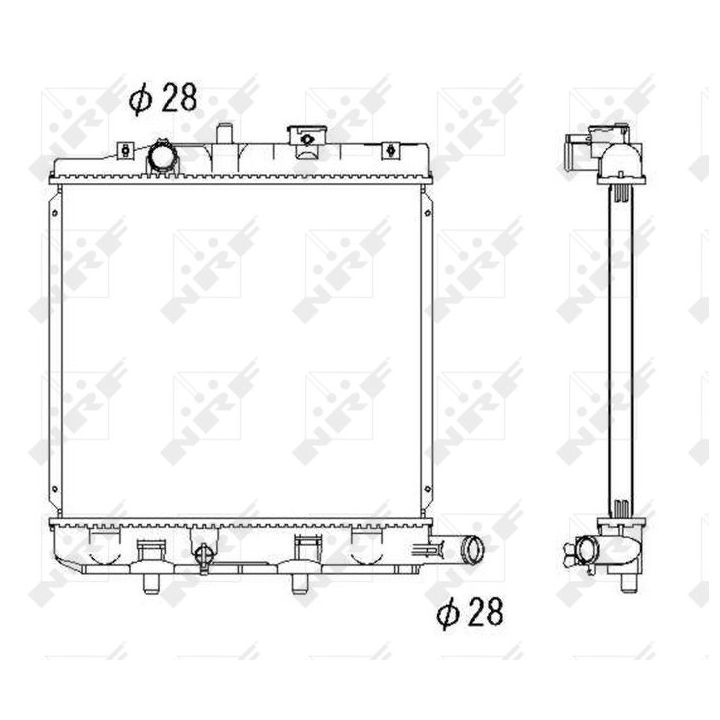 Radiatorius, variklio aušinimas NRF 53291