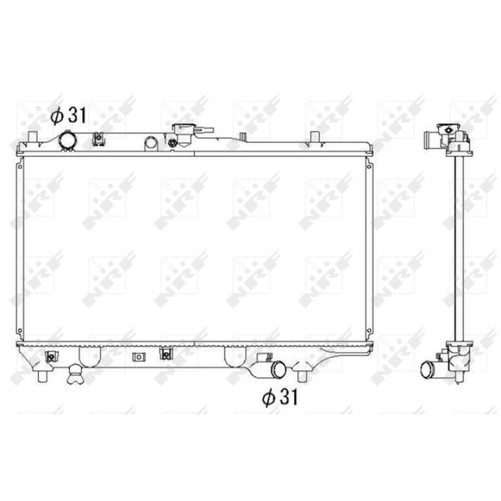 Radiatorius, variklio aušinimas NRF 53322
