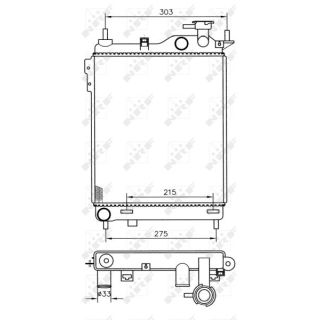 Radiatorius, variklio aušinimas NRF 53359