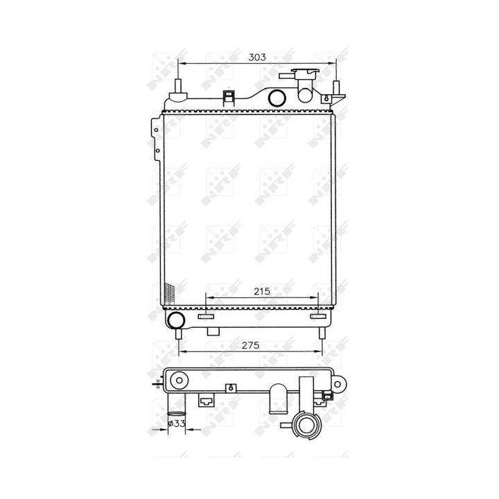 Radiatorius, variklio aušinimas NRF 53359