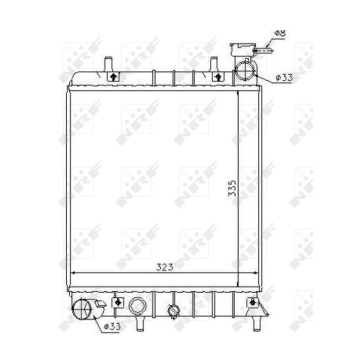 Radiatorius, variklio aušinimas NRF 53376