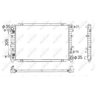 Radiatorius, variklio aušinimas NRF 53378