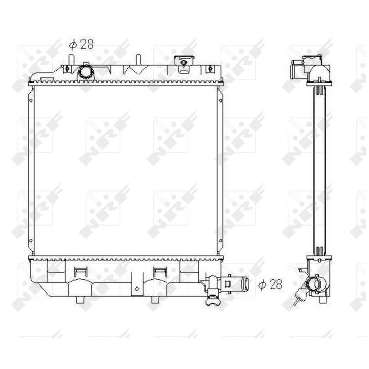 Radiatorius, variklio aušinimas NRF 53433