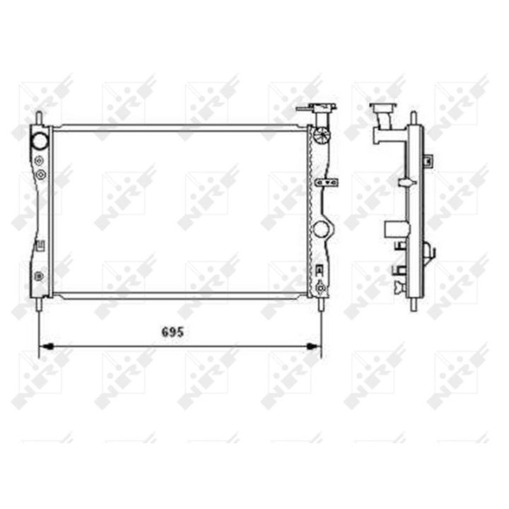 Radiatorius, variklio aušinimas NRF 53464