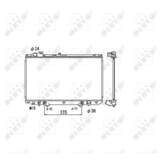 Radiatorius, variklio aušinimas NRF 53467