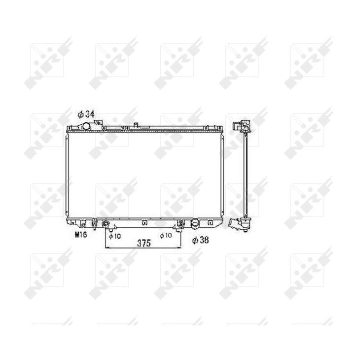 Radiatorius, variklio aušinimas NRF 53467