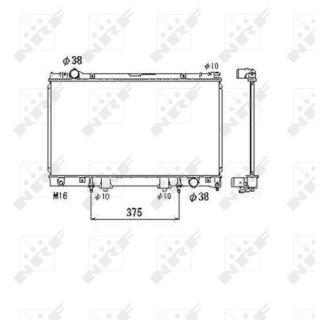 Radiatorius, variklio aušinimas NRF 53468