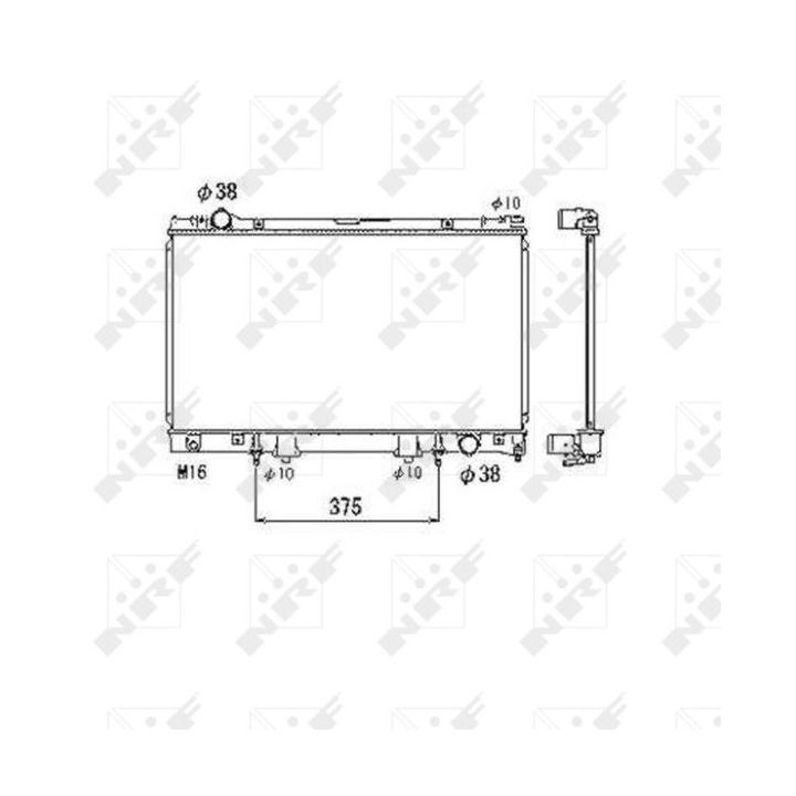 Radiatorius, variklio aušinimas NRF 53468