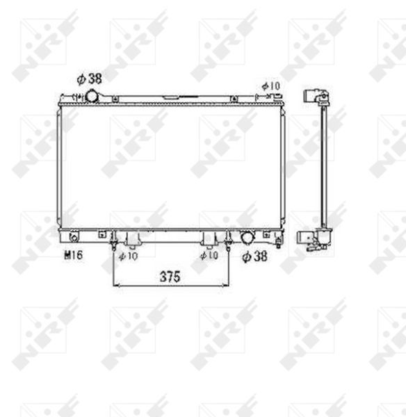Radiatorius, variklio aušinimas NRF 53468