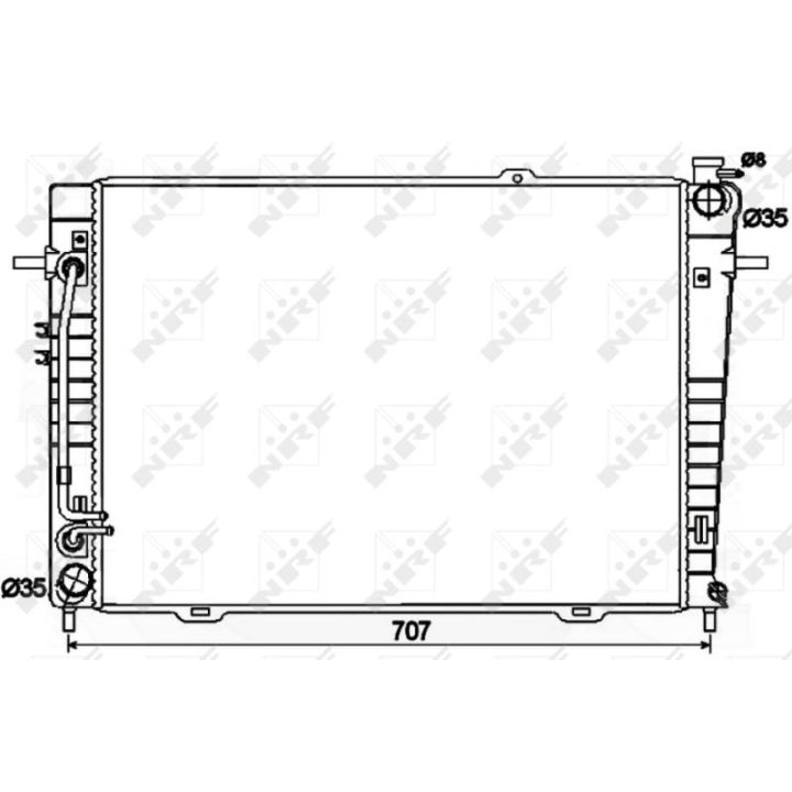 Radiatorius, variklio aušinimas NRF 53498