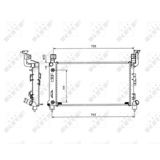 Radiatorius, variklio aušinimas NRF 53501