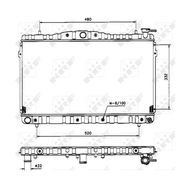 Radiatorius, variklio aušinimas NRF 53504