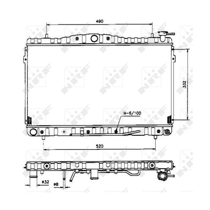 Radiatorius, variklio aušinimas NRF 53505