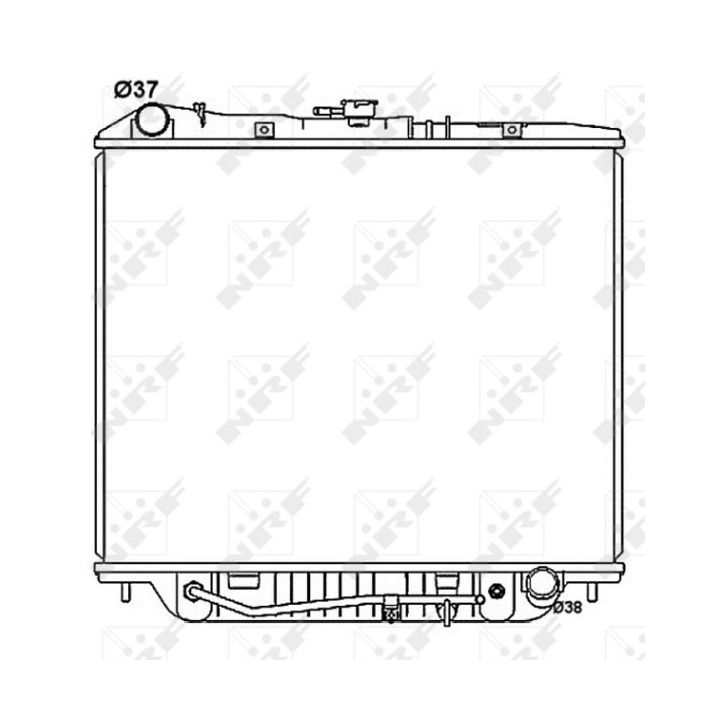 Radiatorius, variklio aušinimas NRF 53516