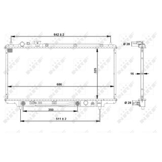 Radiatorius, variklio aušinimas NRF 53519