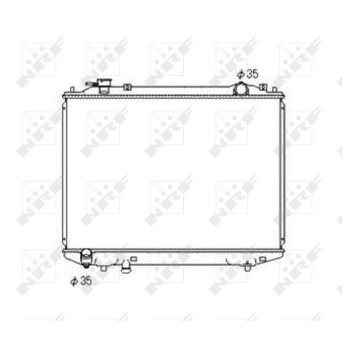 Radiatorius, variklio aušinimas NRF 53567