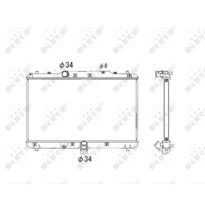 Radiatorius, variklio aušinimas NRF 53579