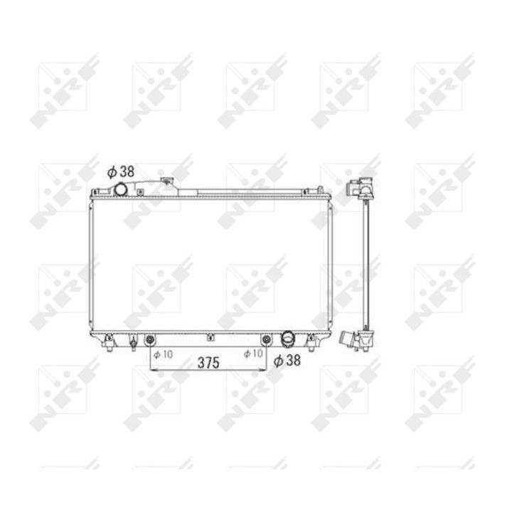 Radiatorius, variklio aušinimas NRF 53584