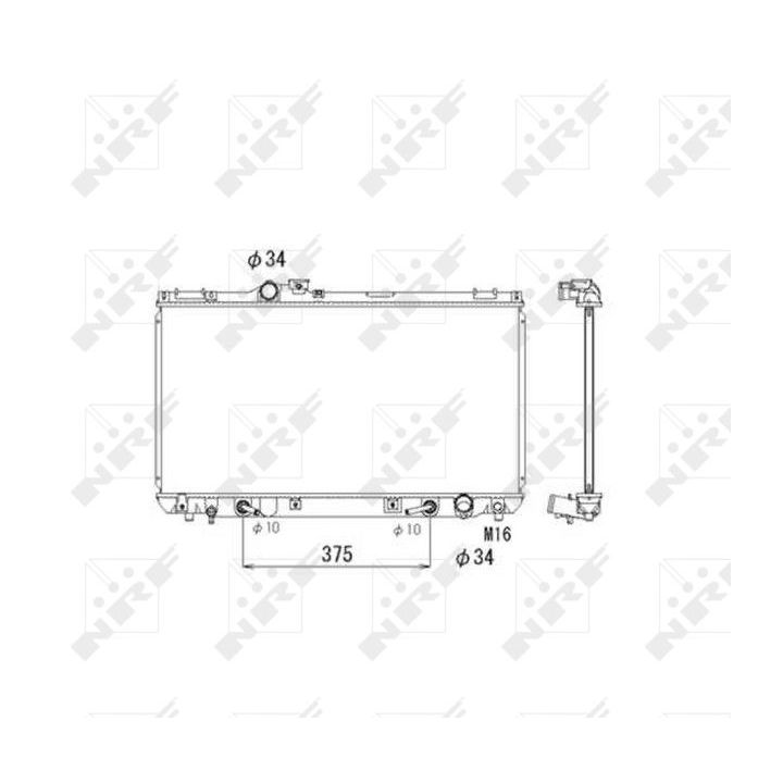 Radiatorius, variklio aušinimas NRF 53586