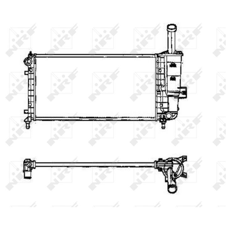 Radiatorius, variklio aušinimas NRF 53605
