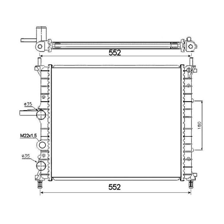 Radiatorius, variklio aušinimas NRF 53607