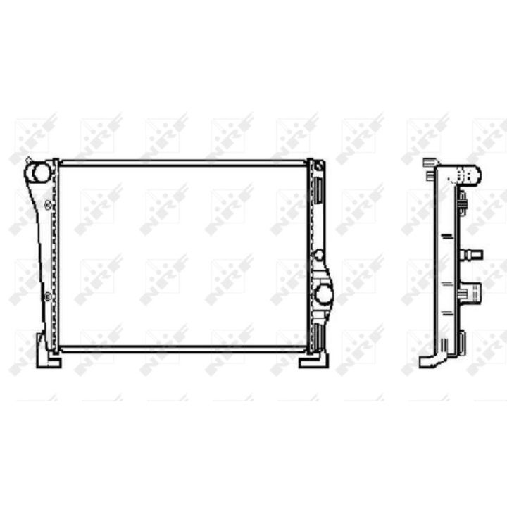 Radiatorius, variklio aušinimas NRF 53615