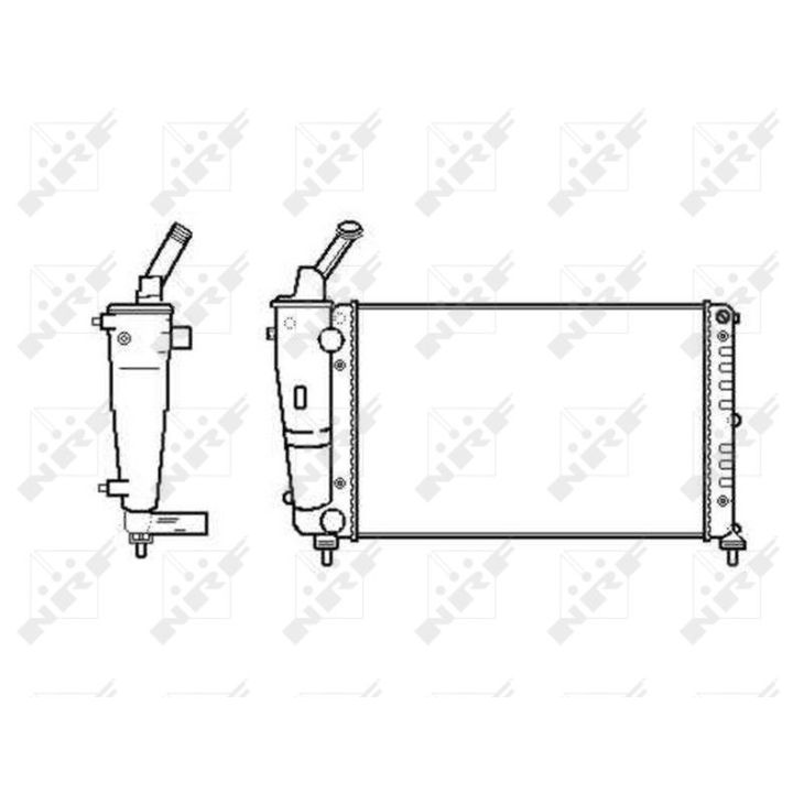 Radiatorius, variklio aušinimas NRF 53620