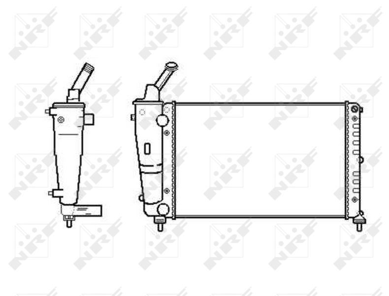 Radiatorius, variklio aušinimas NRF 53620