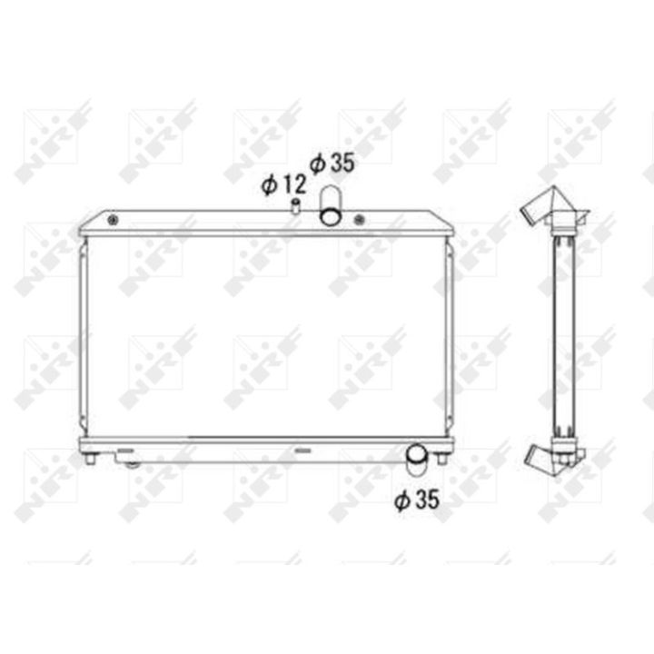 Radiatorius, variklio aušinimas NRF 53685
