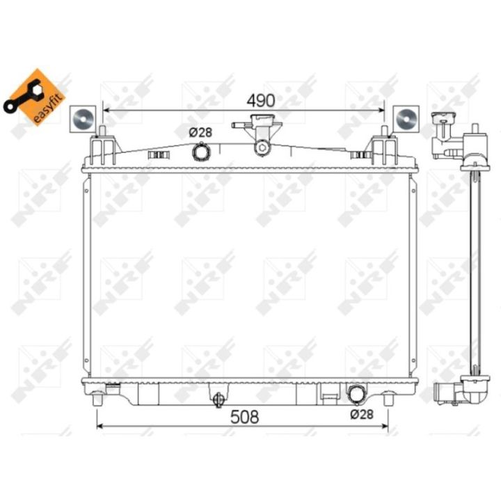 Radiatorius, variklio aušinimas NRF 53751