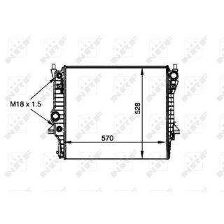 Radiatorius, variklio aušinimas NRF 53805