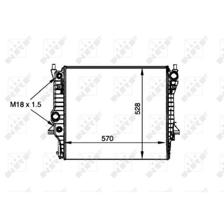 Radiatorius, variklio aušinimas NRF 53805