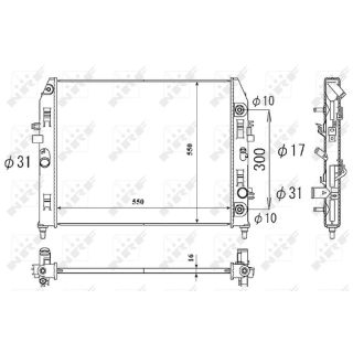 Radiatorius, variklio aušinimas NRF 53851