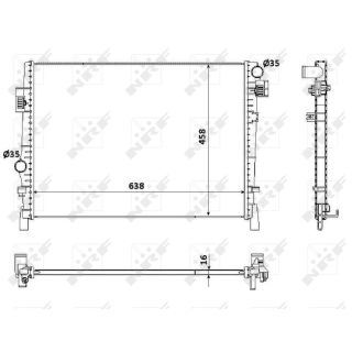 Radiatorius, variklio aušinimas NRF 53901