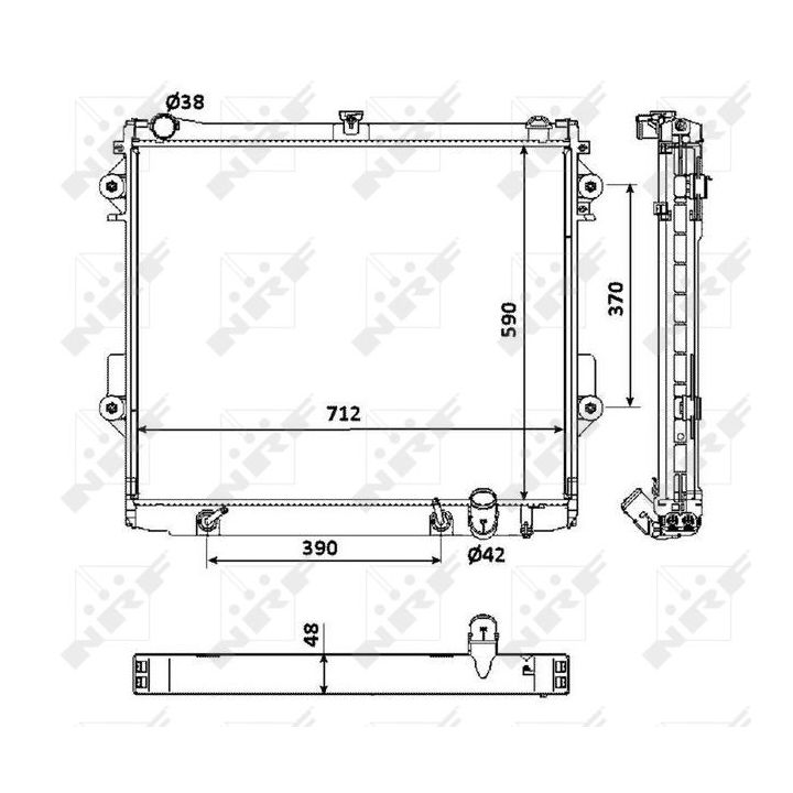 Radiatorius, variklio aušinimas NRF 53923