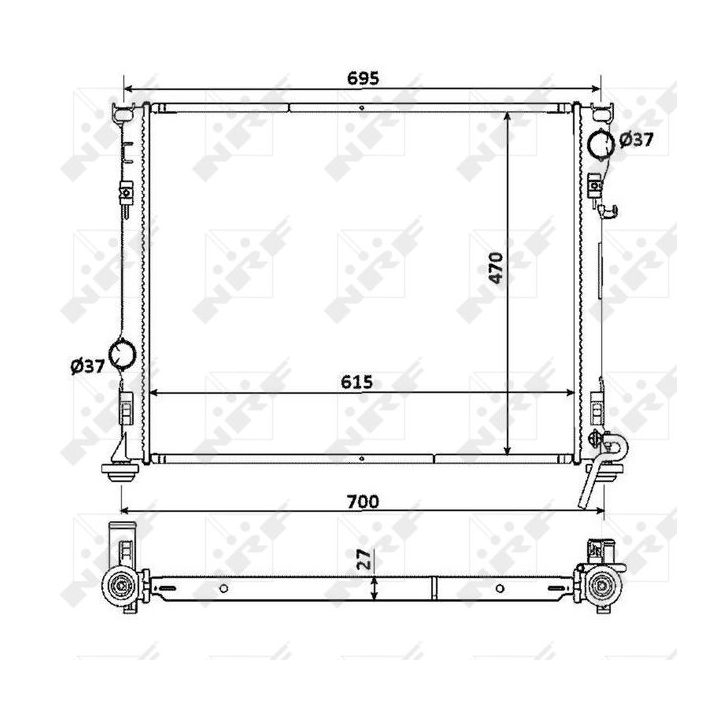 Radiatorius, variklio aušinimas NRF 53928