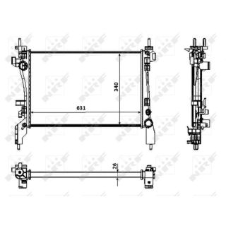 Radiatorius, variklio aušinimas NRF 53934