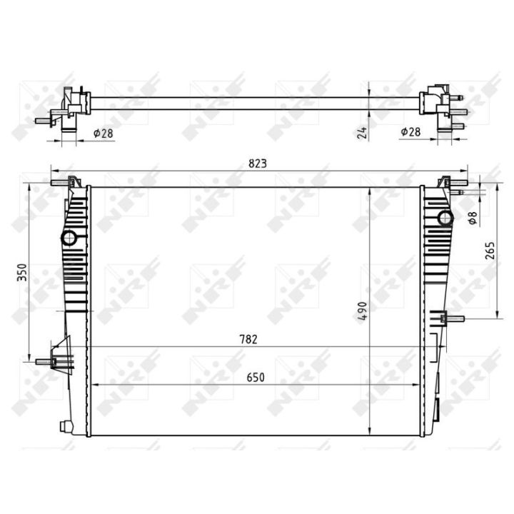 Radiatorius, variklio aušinimas NRF 53965