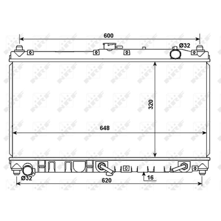 Radiatorius, variklio aušinimas NRF 53977