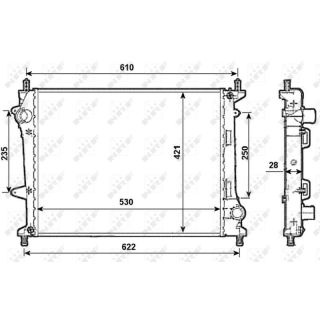 Radiatorius, variklio aušinimas NRF 53987