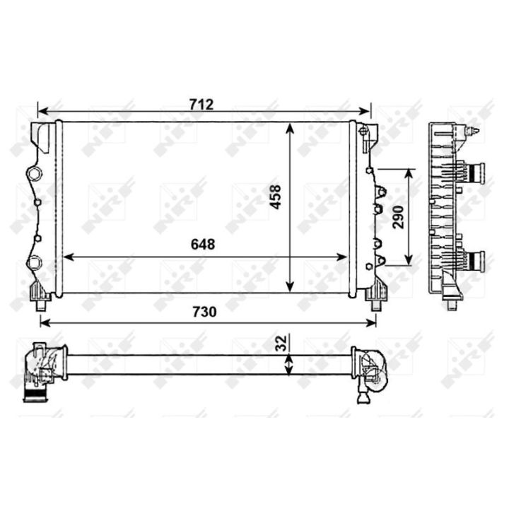 Radiatorius, variklio aušinimas NRF 53990