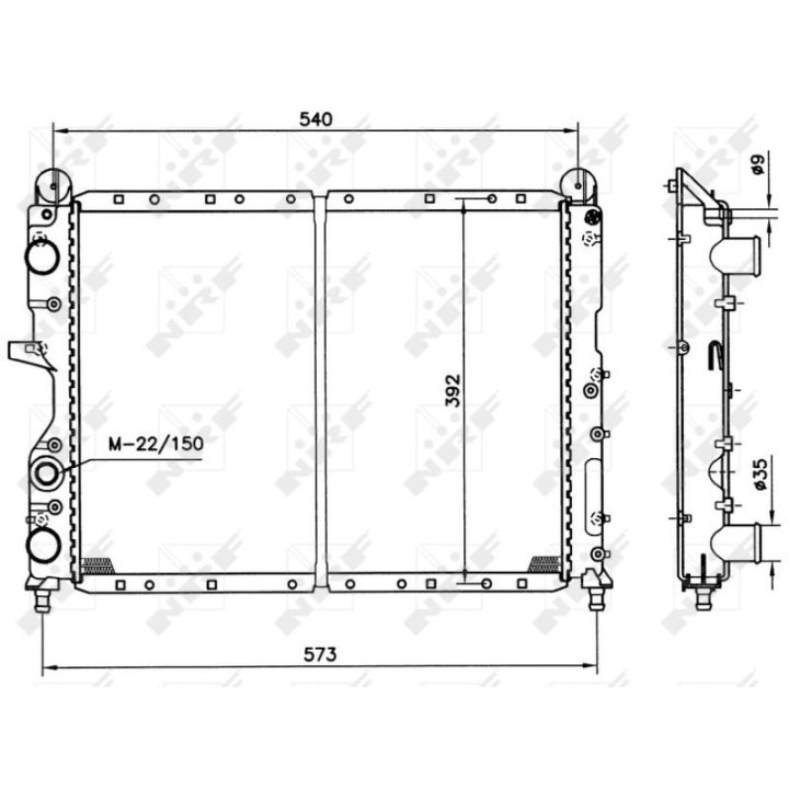 Radiatorius, variklio aušinimas NRF 54501