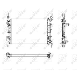 Radiatorius, variklio aušinimas NRF 54504