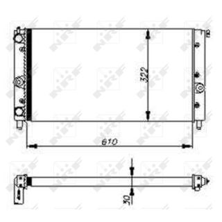 Radiatorius, variklio aušinimas NRF 54700