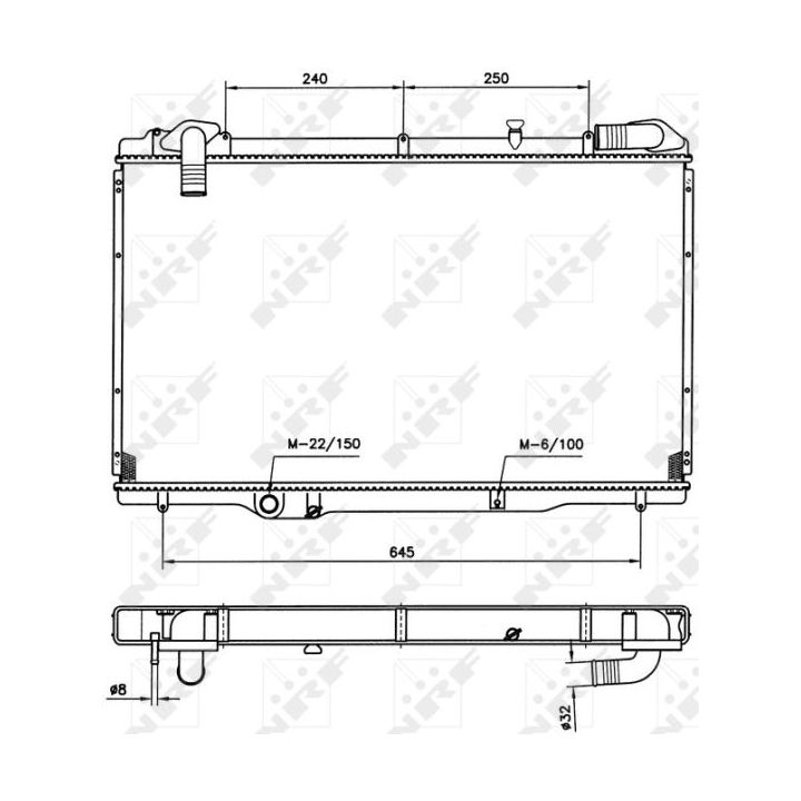 Radiatorius, variklio aušinimas NRF 54750