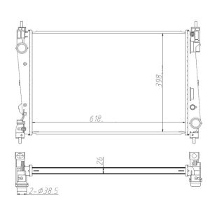 Radiatorius, variklio aušinimas NRF 550005