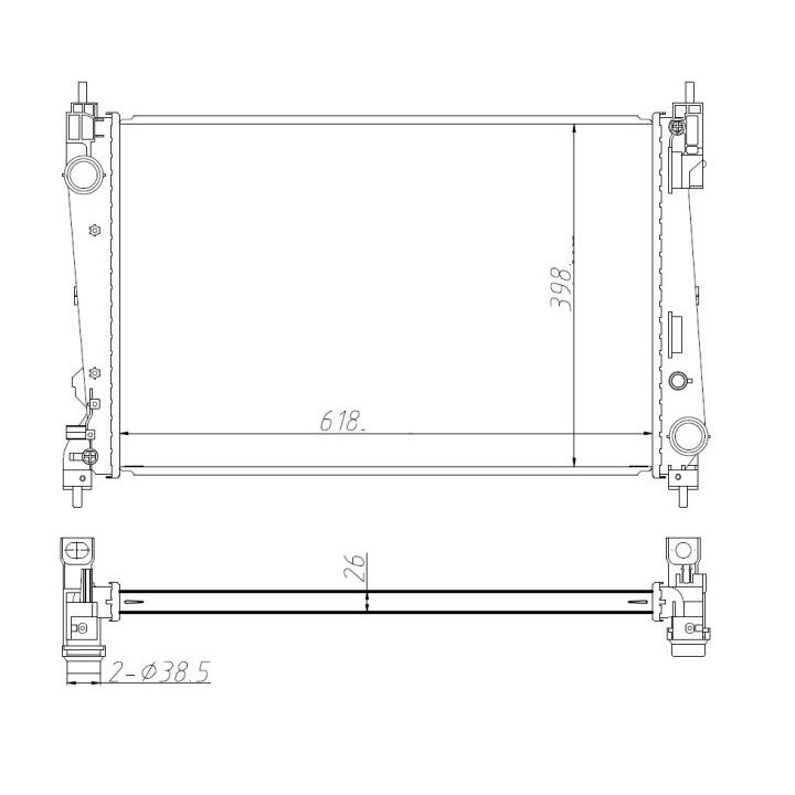 Radiatorius, variklio aušinimas NRF 550005